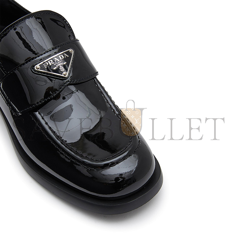 Pra*a patent leather loafers